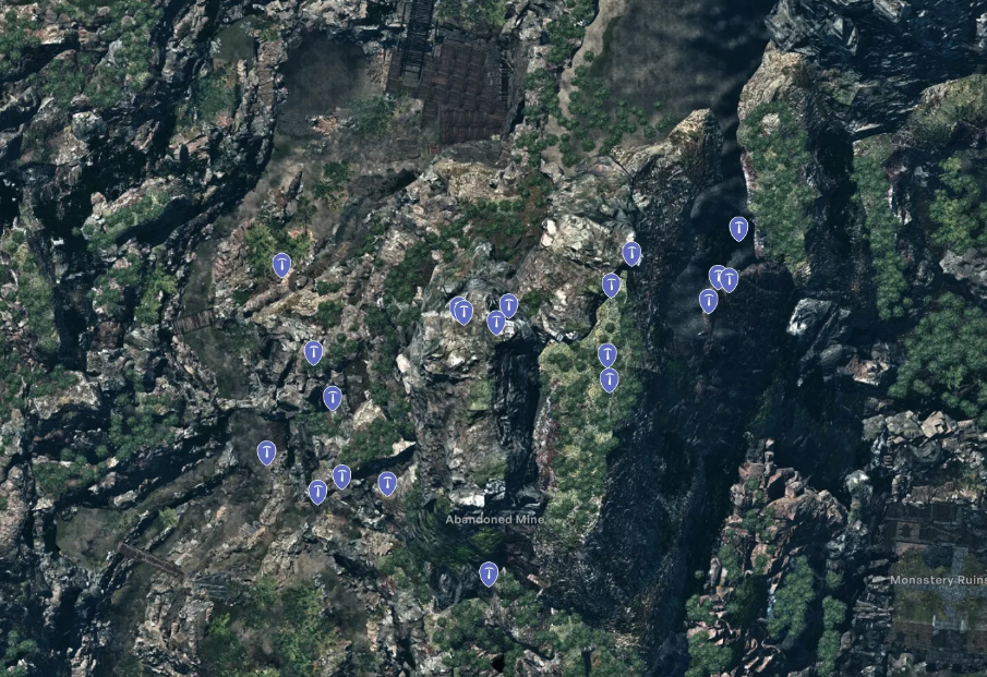 Valley of Mines map