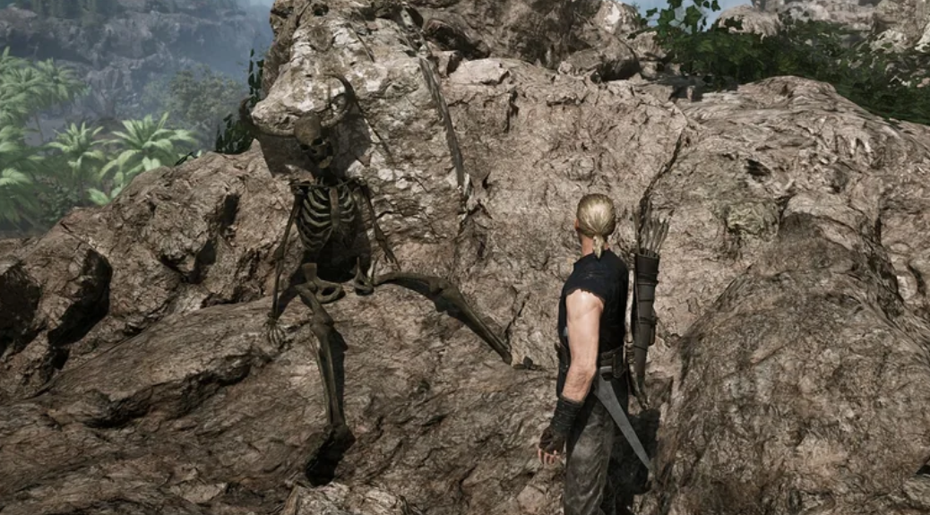 Funny sweeping skeleton easter egg