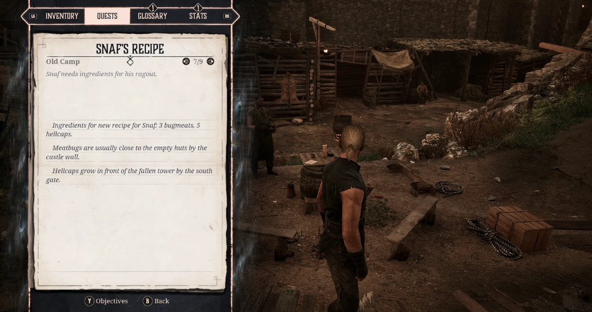 Snaf cooking in Old Camp