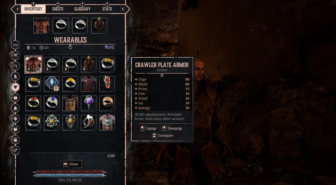 Wolf armor dialogue bug