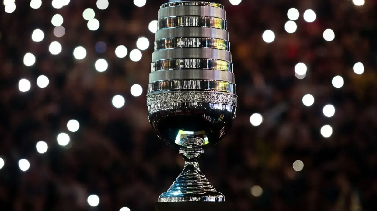 IEM Cologne Major trophy displayed on the Counter-Strike 2 tournament stage ahead of the playoff matches