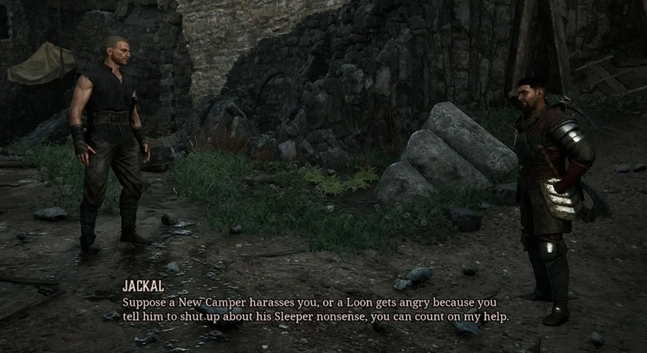Jackal guard in Old Camp