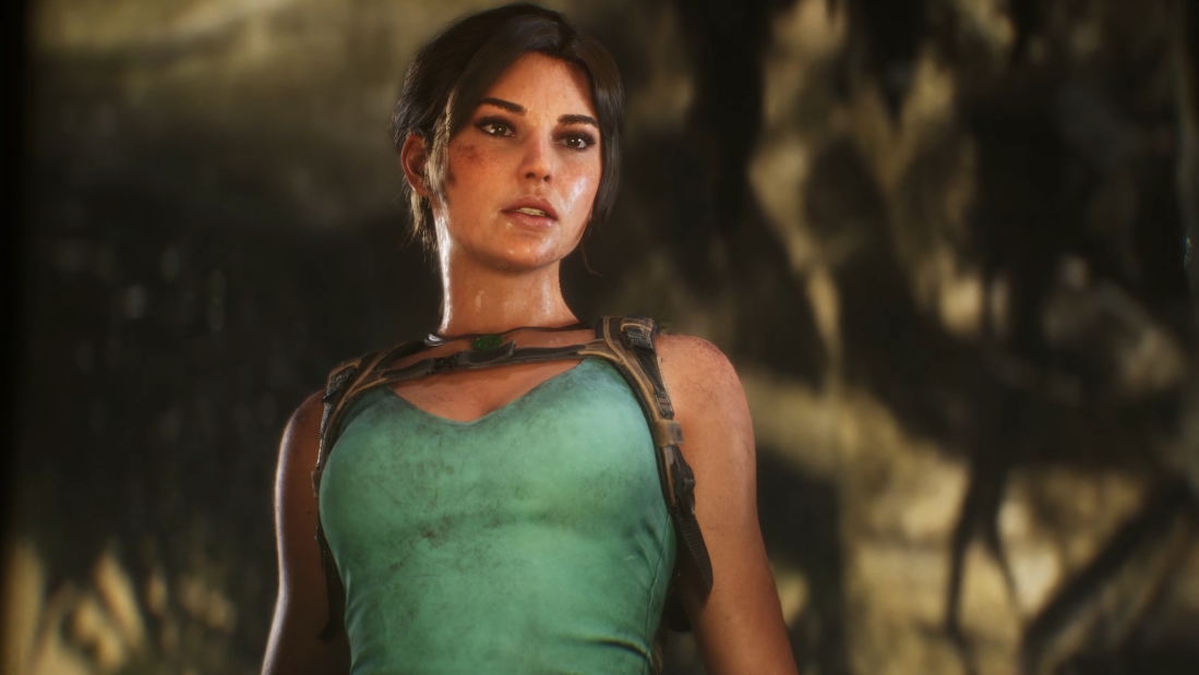 Lara Croft explores a mysterious cave during her adventure in Tomb Raider: Legacy of Atlantis