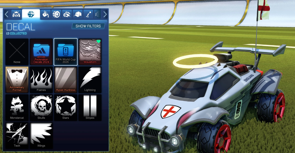 Car and emblems