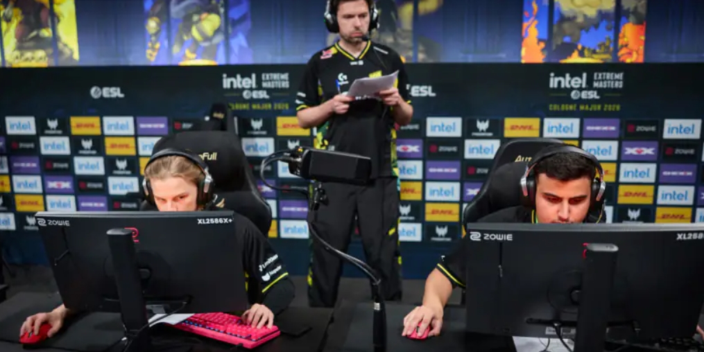 Natus Vincere players during the decisive match against G2 Esports at IEM Cologne Major 2026