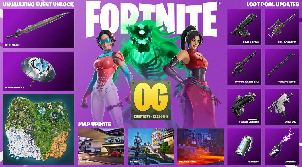 Fortnite OG Season 9 Release Date, New Map, and Permanent Rewards Checklist - Image 3