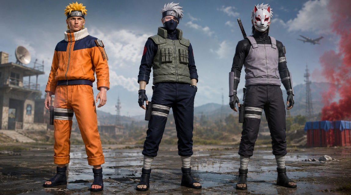 Golden Naruto costume PUBG