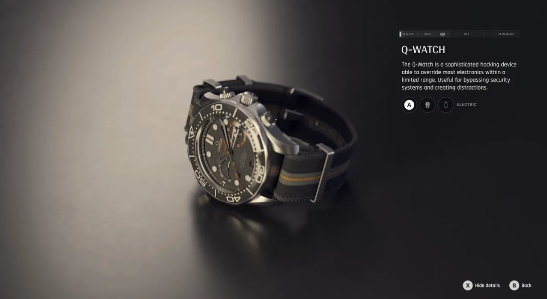 Q-Watch gadget interface