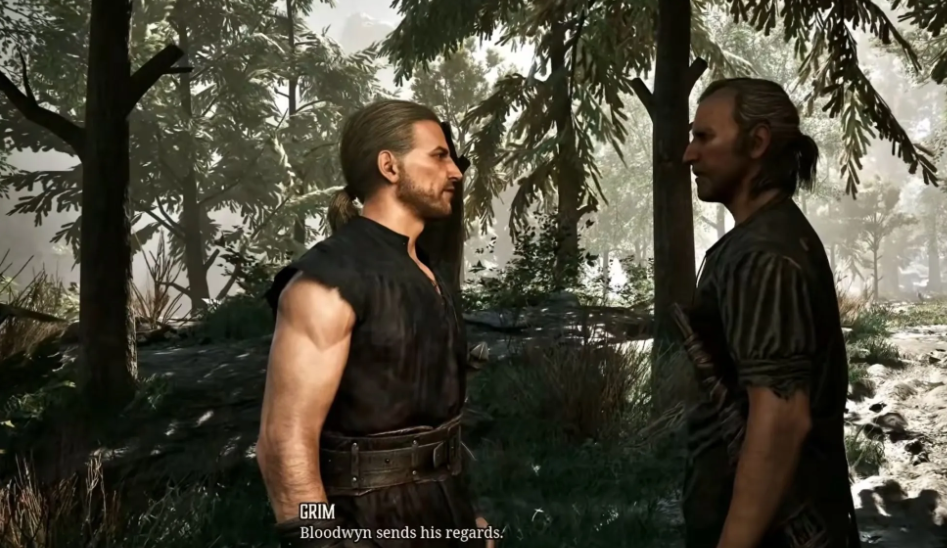Defeated Grim after forest ambush