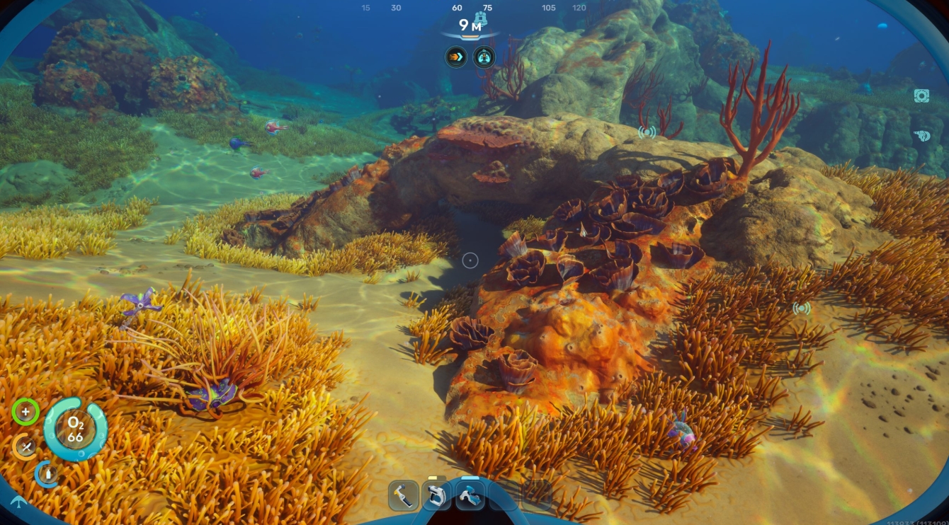 Underwater biome in Subnautica 2 following Hotfix 3 with performance improvements and creature behavior adjustments