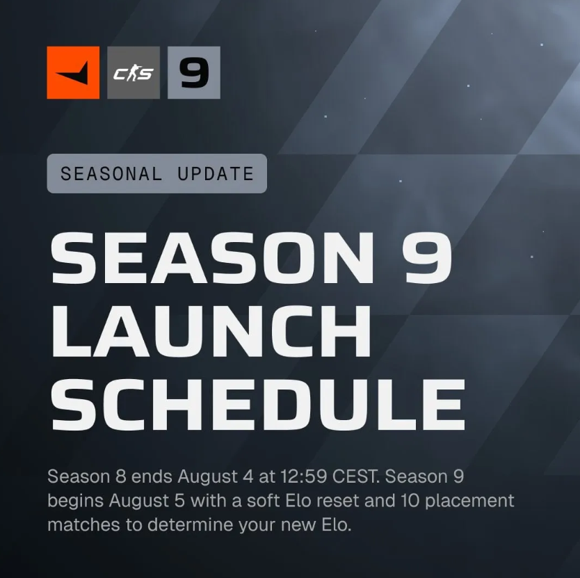 FACEIT Announces CS2 Season 9: Why the Final Days of August Will Shape Your Rank for Months