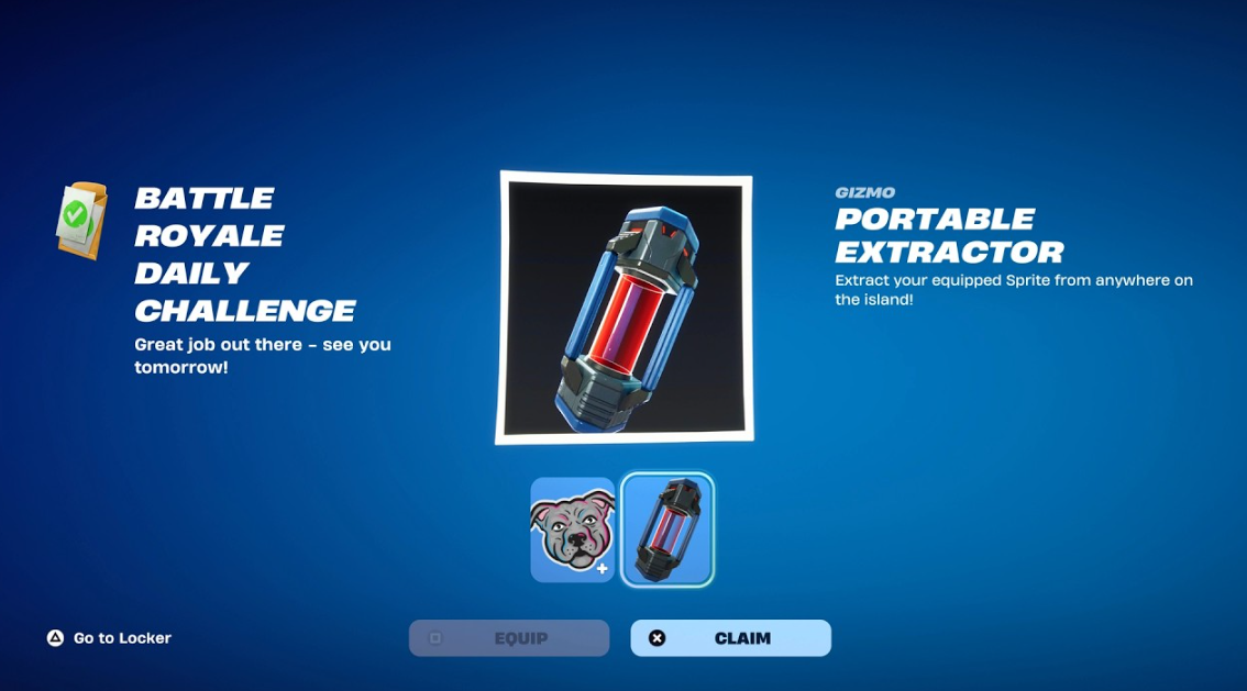 Portable Extractor Fortnite item