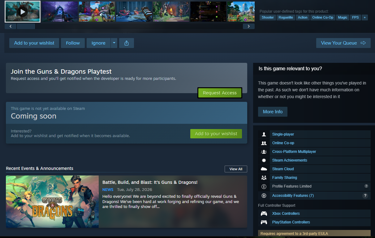 Guns & Dragons: playtest start date, system requirements, and gameplay mechanics - Image 2