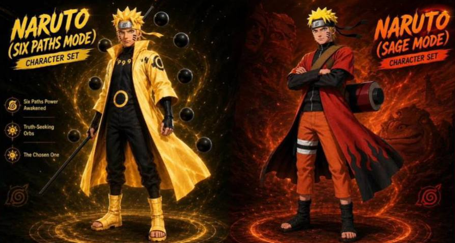 PUBG Naruto golden costume