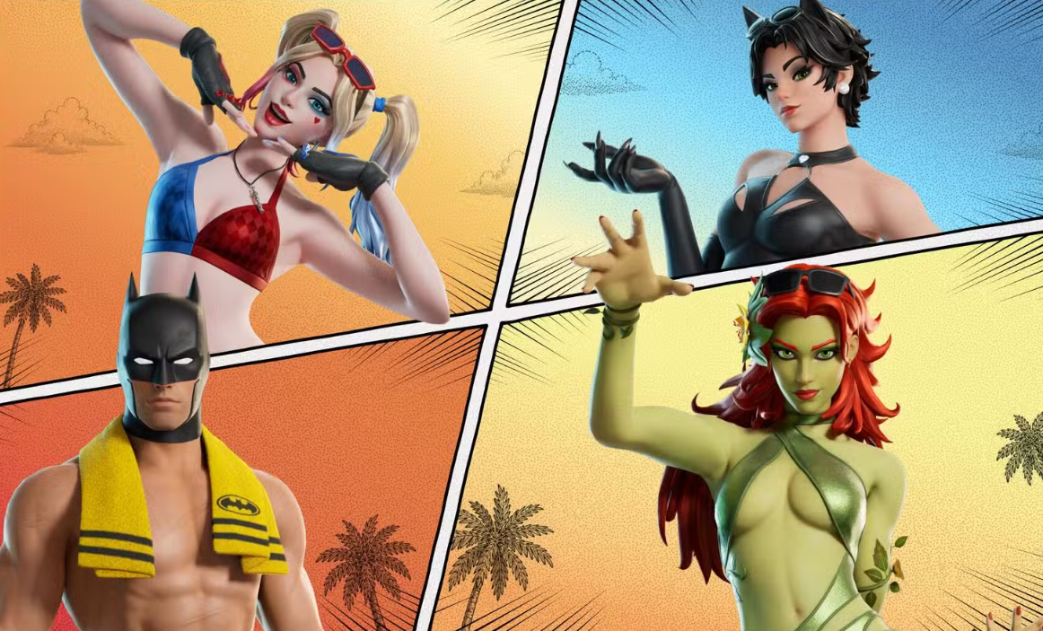 Summer Harley Quinn & Poison Ivy skins in Fortnite — full Hot Bat Summer guide