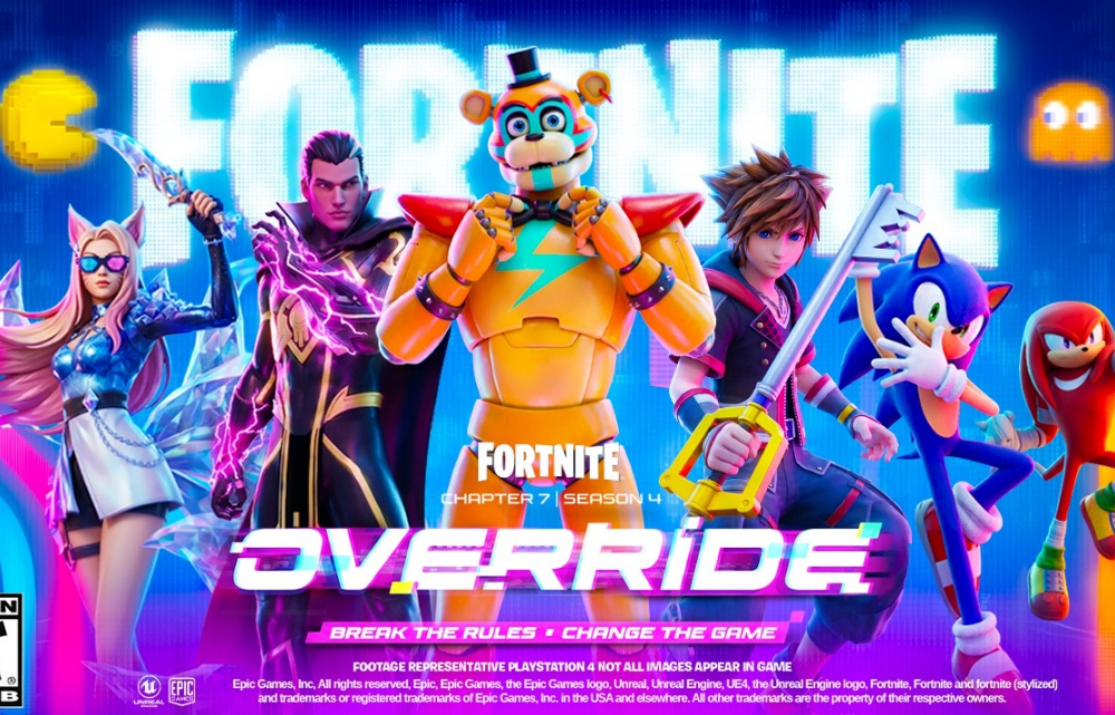 Fortnite Override Season: release date, crossovers, regional launch times, and Battle Pass price