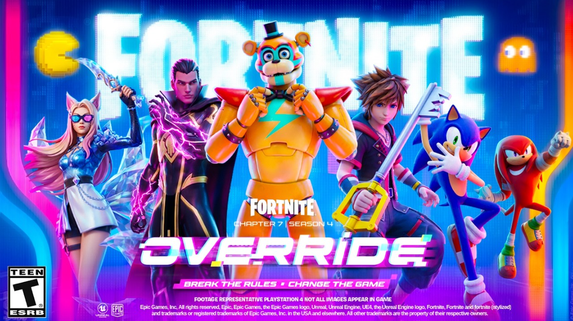 Fortnite Override Season: release date, crossovers, regional launch times, and Battle Pass price
