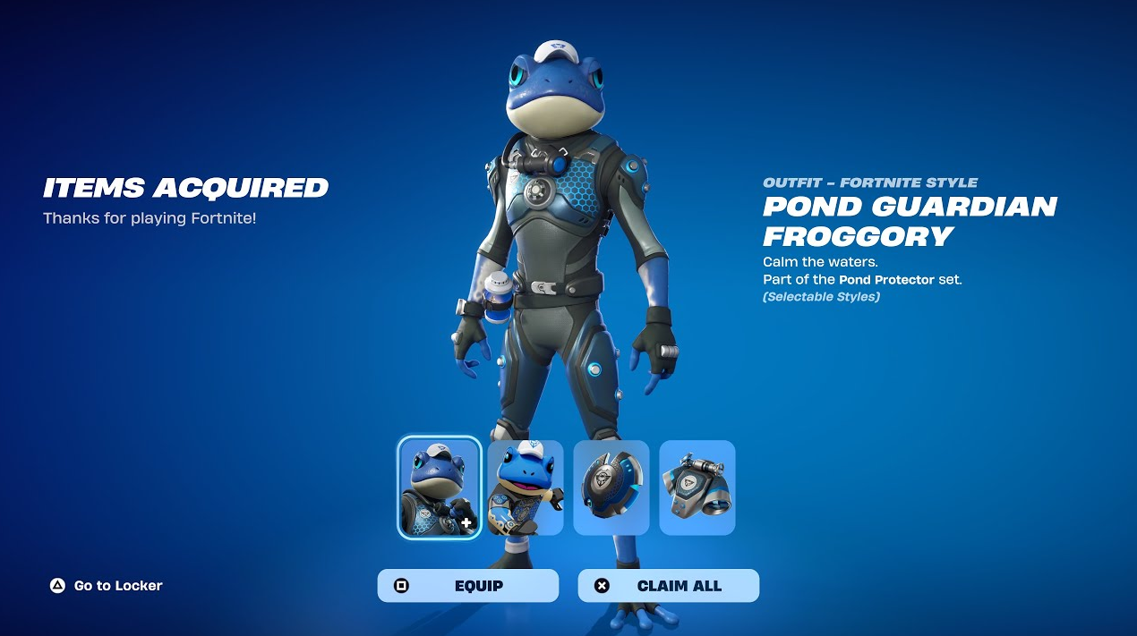 Fortnite Pond Guardian Froggory