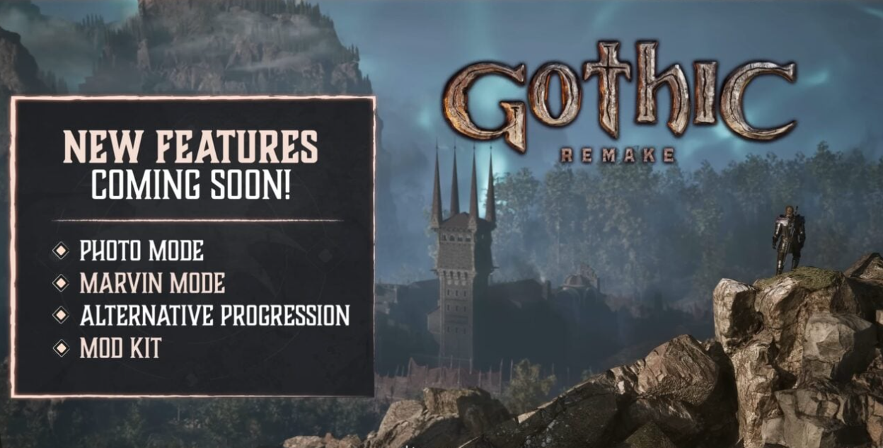 Gothic Remake official announcement of Marvin Mode, photo mode, progression, and mod kit