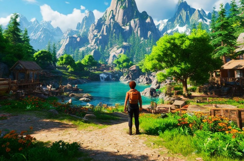 Palworld Online — character standing by a mountain lake, Garena's MMORPG bets on a single shared world for players