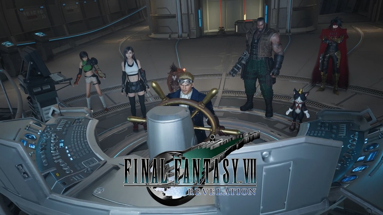 Final Fantasy VII characters confront a Weapon in the trailer