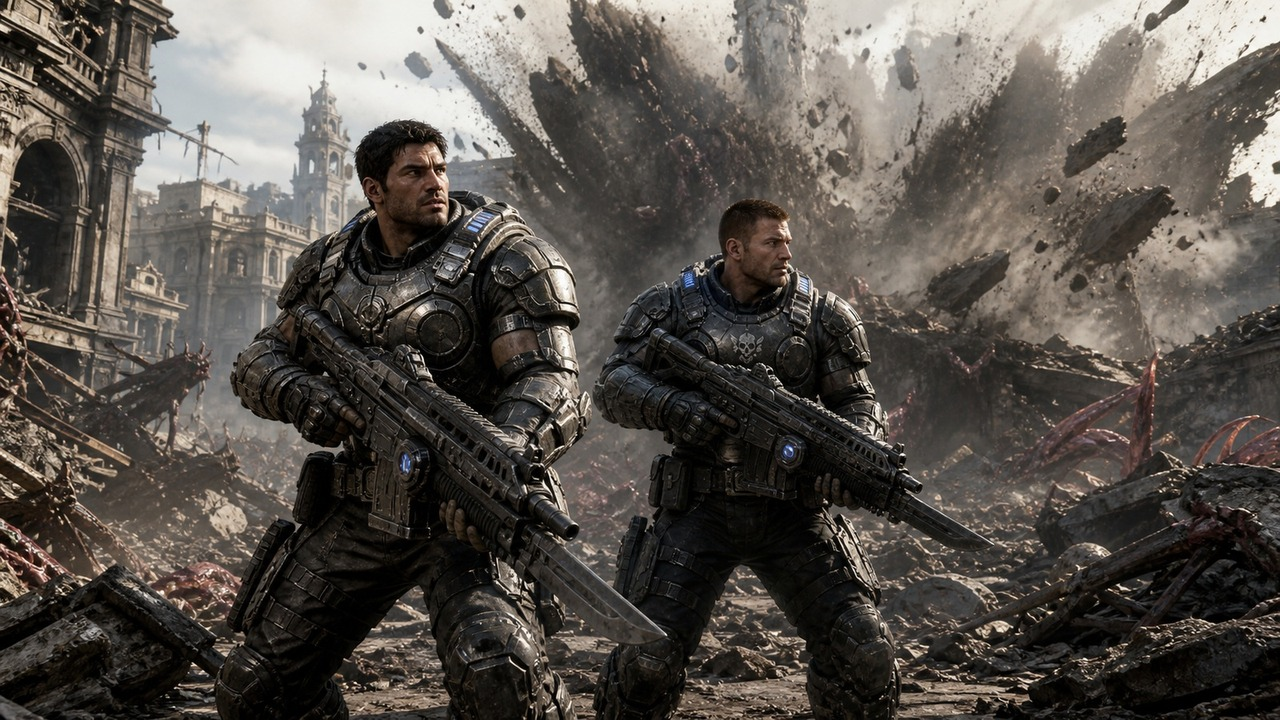 Gears of War: E-Day returns to Marcus and Dom at the start of the invasion