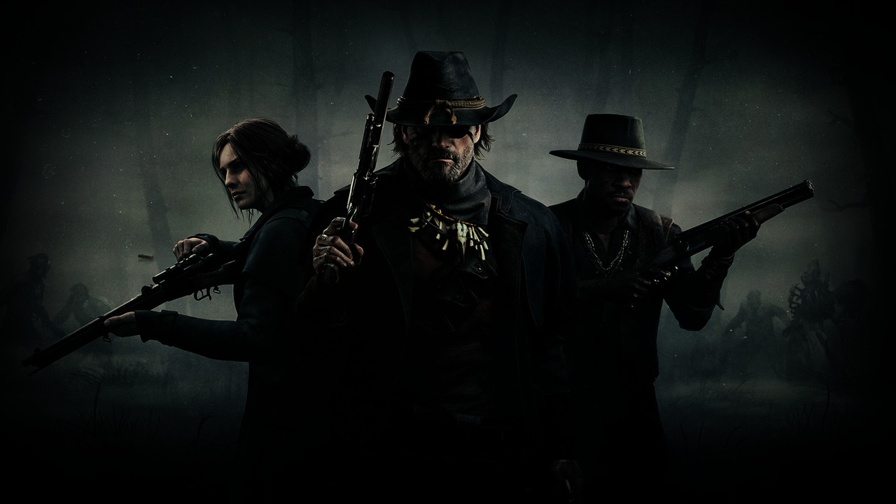 A hunter aims across a Hunt Showdown compound