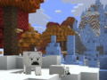 Minecraft test build 10 adds a Realms introduction and a Dappled Forest menu