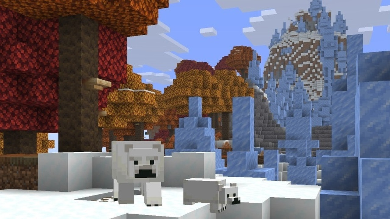 Minecraft test build 10 adds a Realms introduction and a Dappled Forest menu