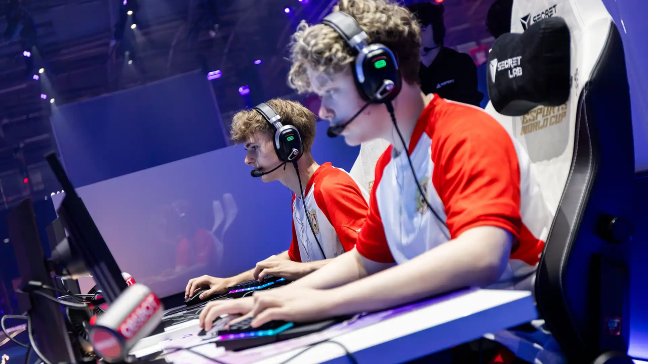 FUT Esports players compete together at the EWC final
