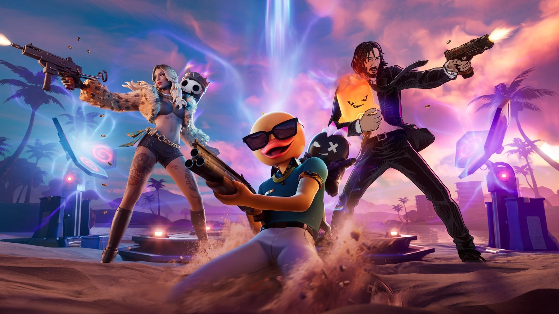Supporting image for Fortnite Override turns control consoles and game crossovers into match-changing tools