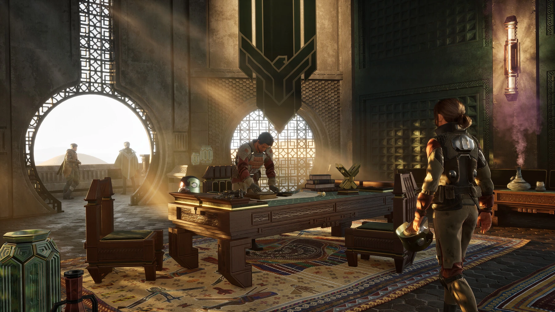 An official character scene from Dune: Awakening.