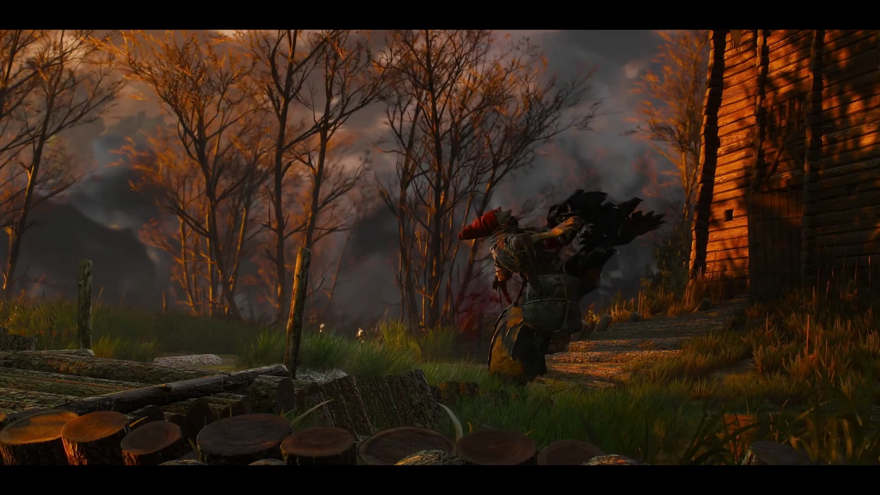 Geralt in the official Remastered announcement trailer.