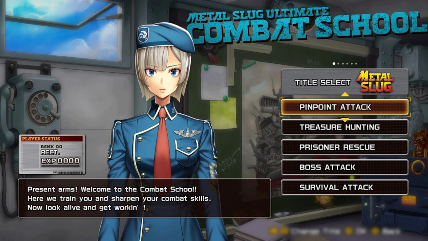 Combat School presents focused practice challenges.