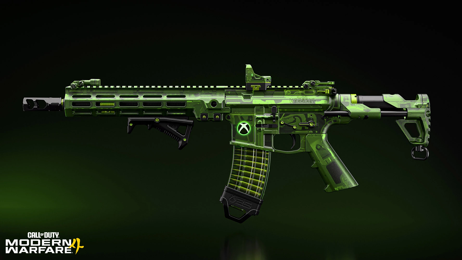 The green Inner Circuit M4 weapon blueprint shown for Modern Warfare 4