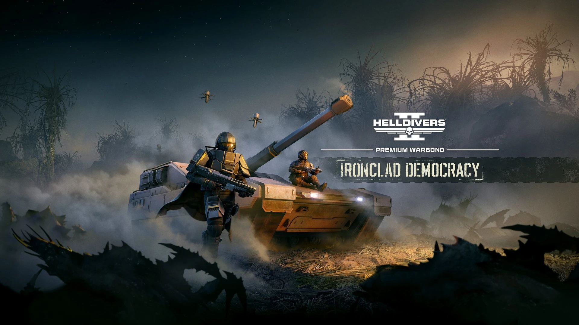 Helldivers 2 Ironclad Democracy Warbond adds heavy weapons and armor that resists knockdowns