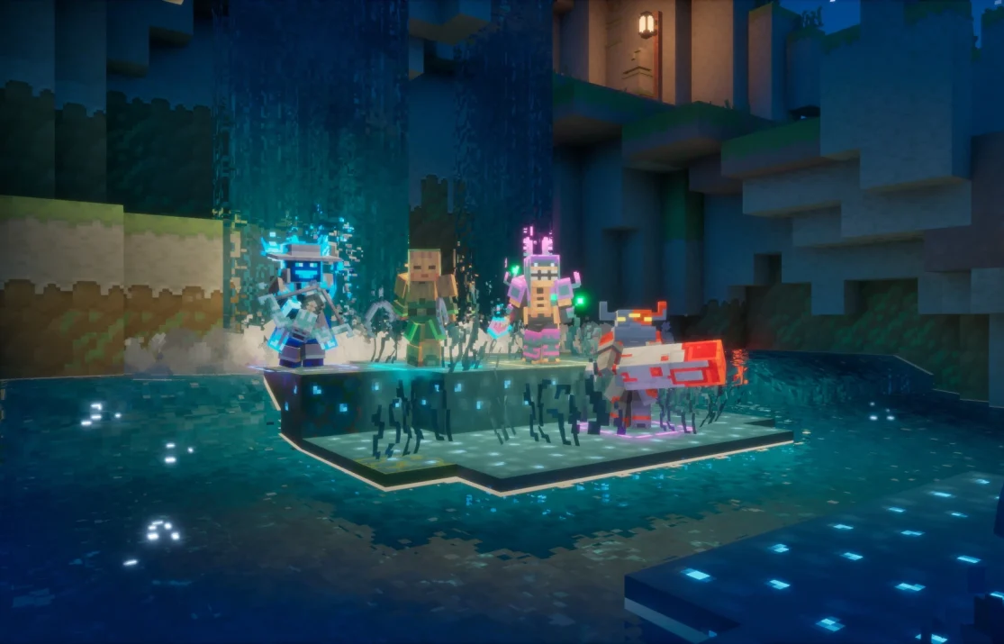 Minecraft Dungeons II prepares its Steam launch with four-player co-op and two connected worlds
