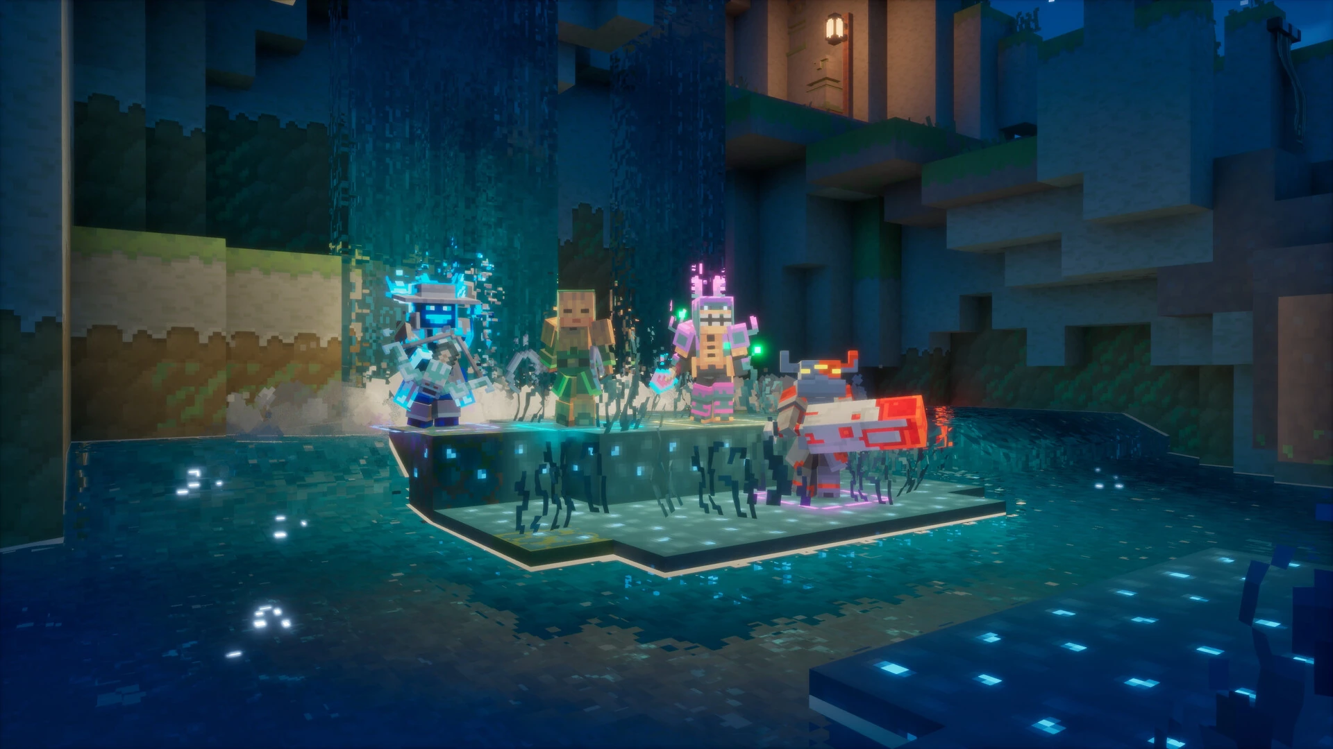 Minecraft Dungeons II prepares its Steam launch with four-player co-op and two connected worlds