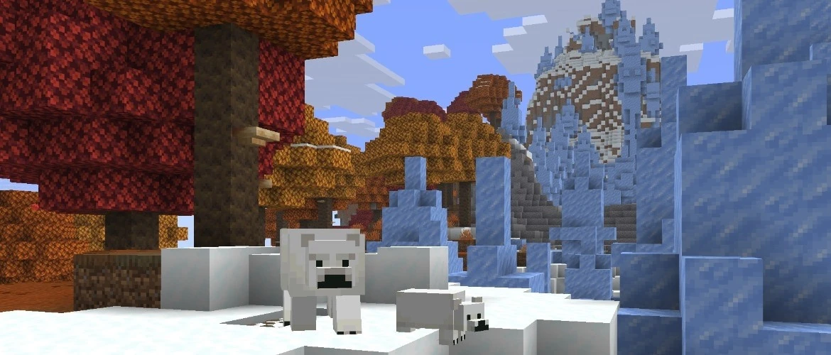 Minecraft Snapshot 10 speeds up structure searches and refreshes the Realms entry screen