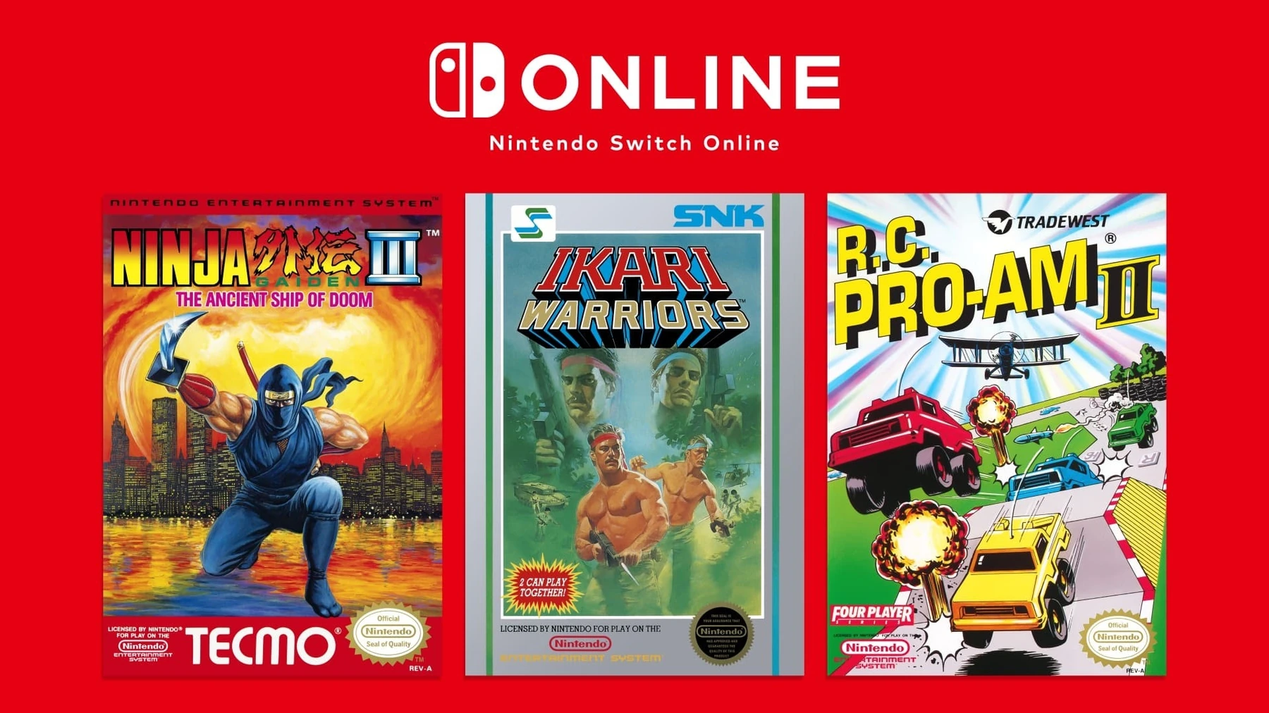 Nintendo Classics adds Ninja Gaiden III, Ikari Warriors and R.C. Pro-Am II