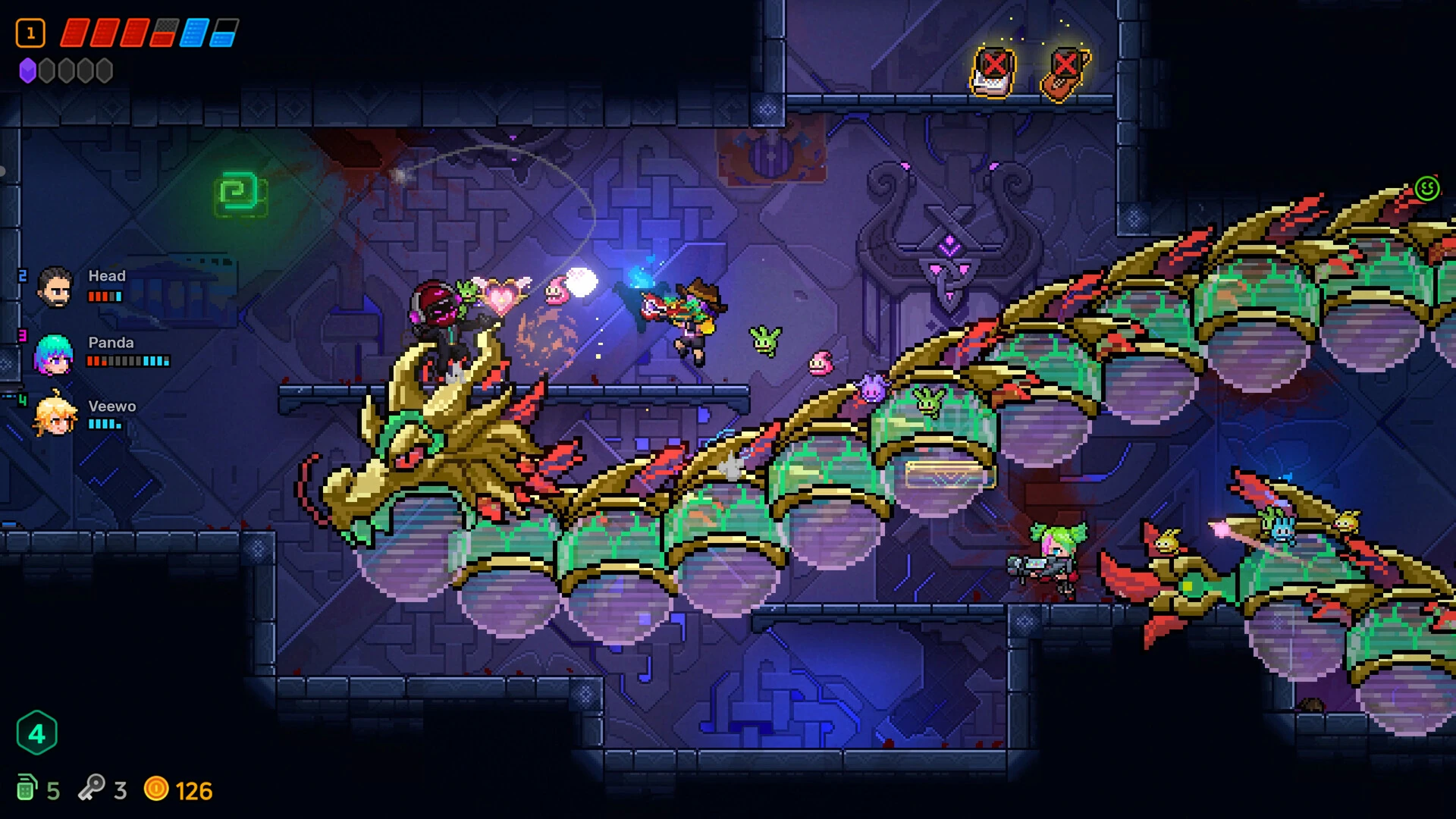 Neon Abyss 2 sets its Steam 1.0 launch around four-player runs and the Archenemy Returns DLC