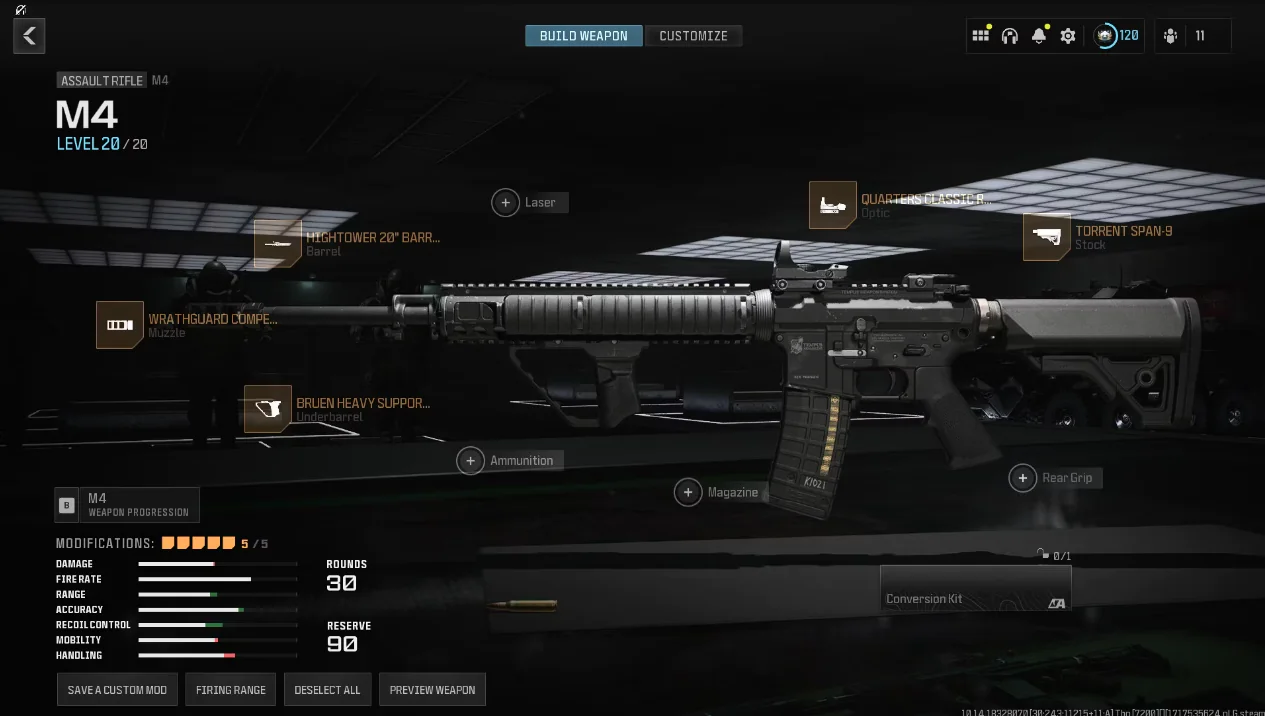 Best M4 loadout MW3 Season 4 Reloaded