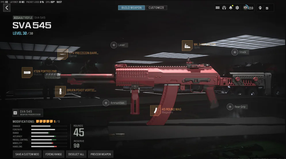 Melt your foes with this best SVA 545 loadout in MW3 Season 4 Reloaded