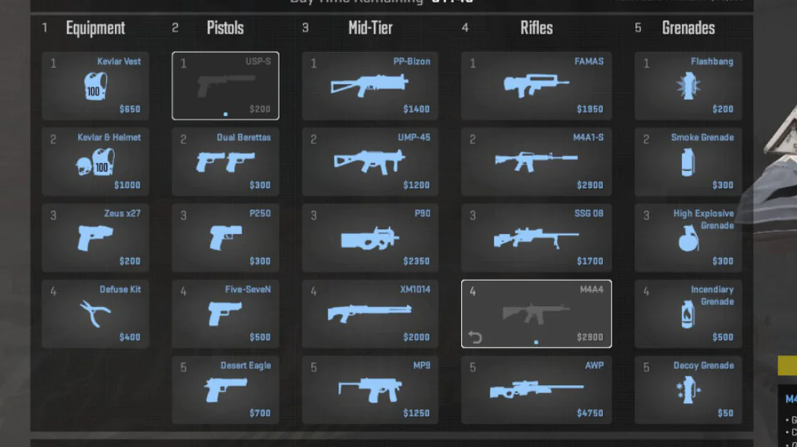 Changes to Weapon Prices and Accuracy in CS2