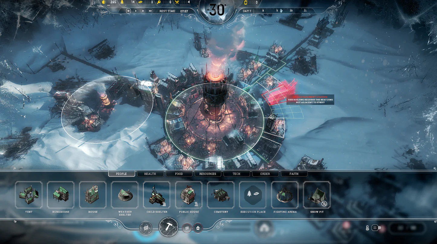 Cold, hunger and peace Frostpunk