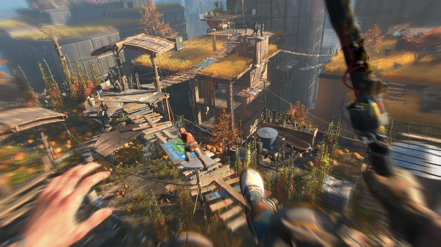 Combat and Zombies in Dying Light 2