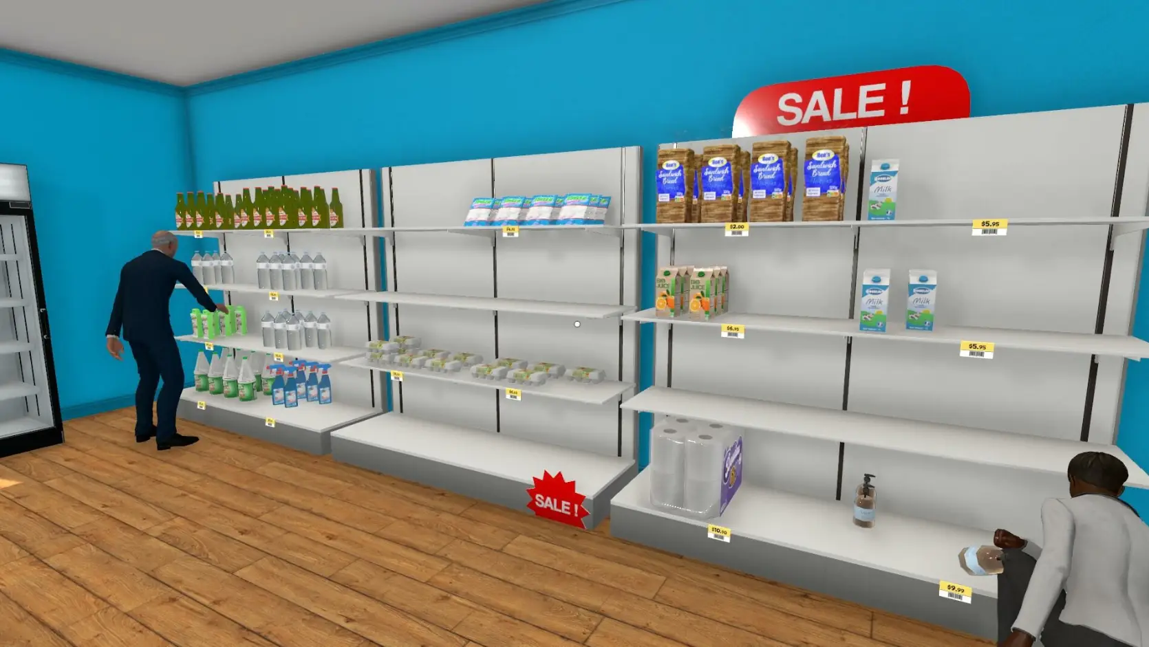 Supermarket Simulator Empty Shelves