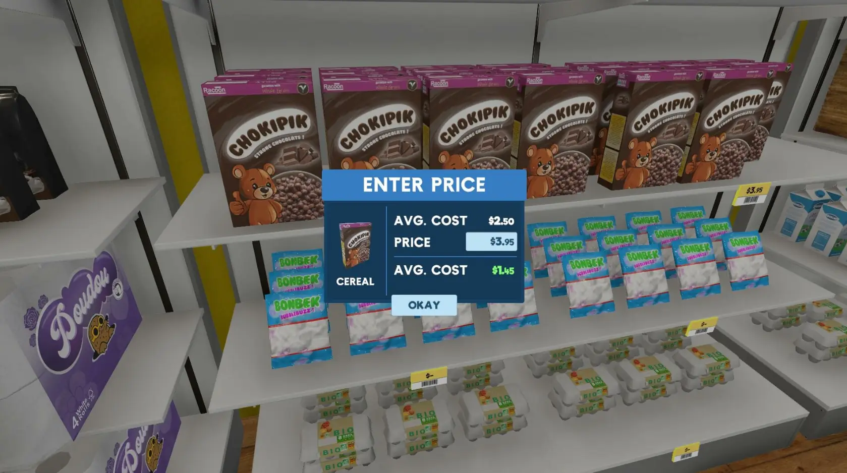 Supermarket Simulator Product Selection