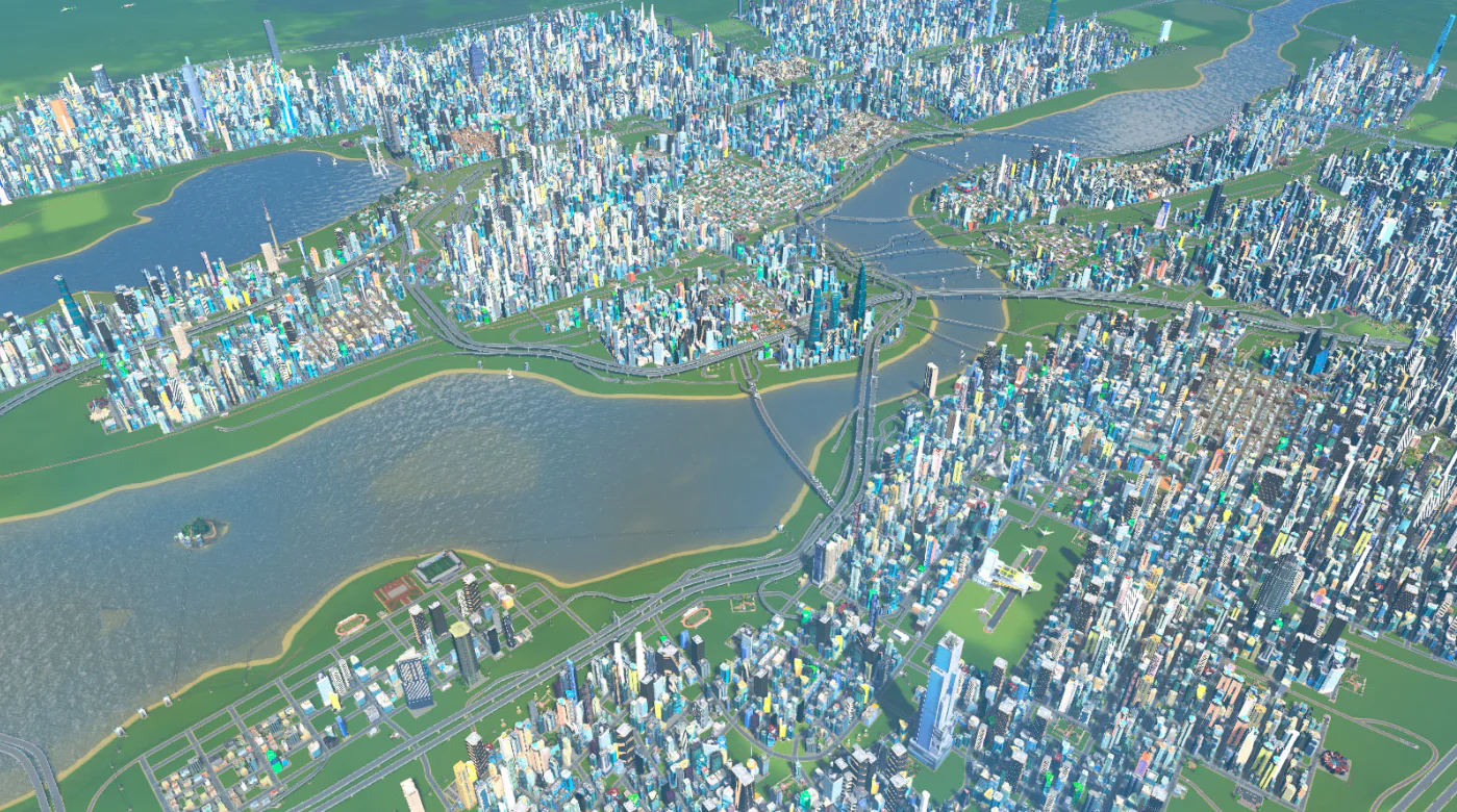 Cities Skylines 765,000 inhabitants