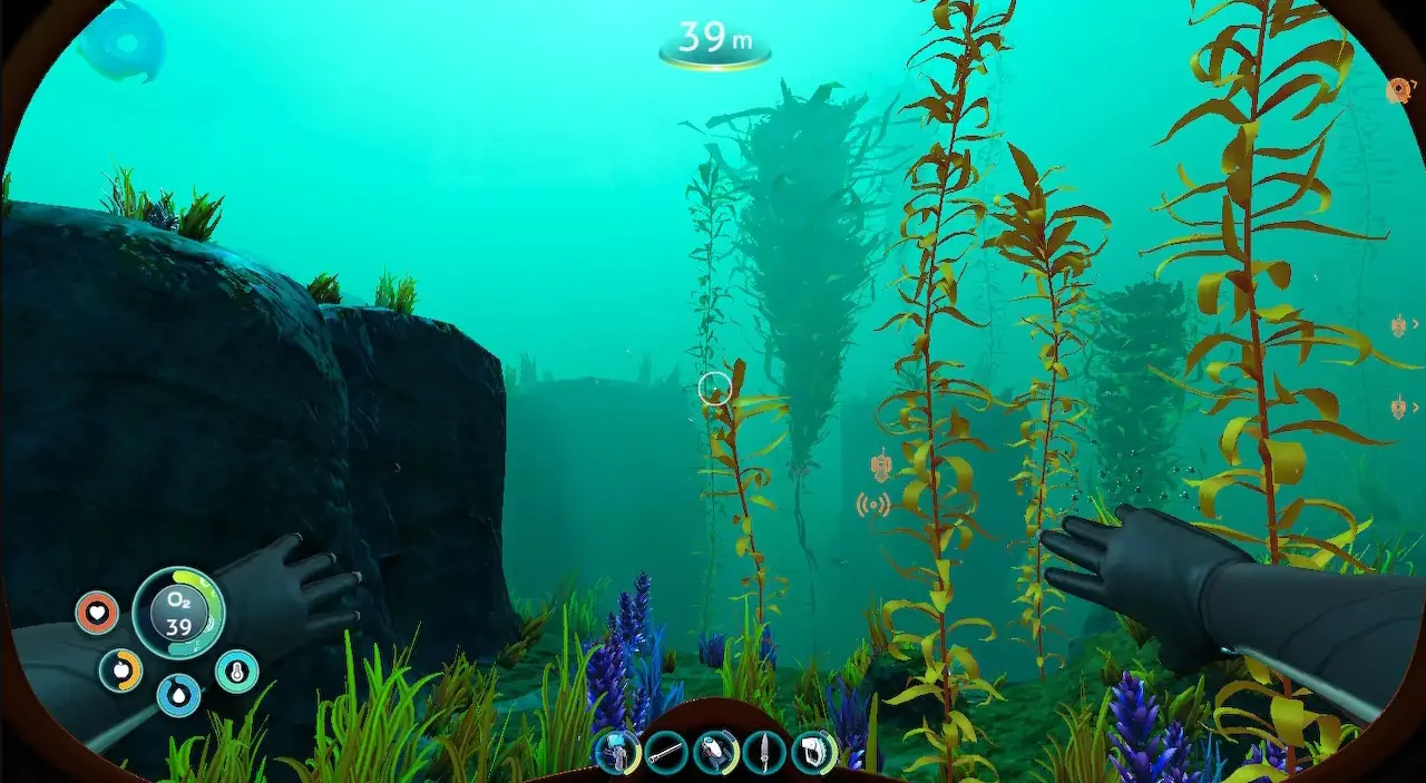 Cold, glaciers and harsh nature in Subnautica Below Zero